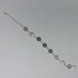 Náramek s kruhovými lůžky (10mm) 1ks - lůžka