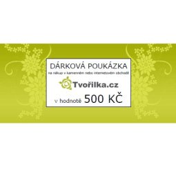 Dárková poukázka v hodnotě 500 kč - hzostatní